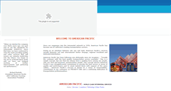 Desktop Screenshot of americanpacific.com