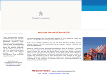 Tablet Screenshot of americanpacific.com